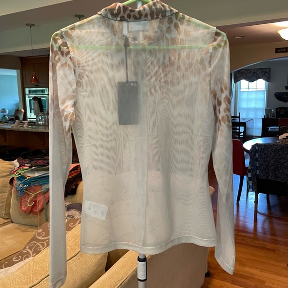 NWT ASOS Weekday Mesh Button Down - Picture 7 of 16